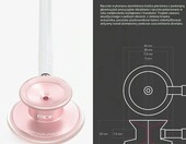 MDF Acoustica Deluxe Stetoskop lekki, podwojna glowica, rozowe zloto – zdjęcie 4