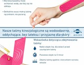 axion Tasmy kinezjologiczne do tapingu, 6 sztuk, kolorowe – zdjęcie 4