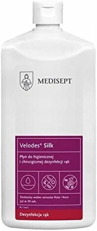 Medisept Velodes Silk Plyn do dezynfekcji rak 1 l, wyrob medyczny