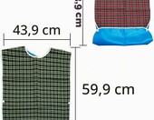 Sliniaki dla doroslych, zestaw 3 sztuk, do prania – zdjęcie 3
