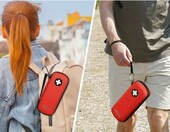 MEDMAX Torba medyczna na leki EpiPen i inhalator, twarda obudowa, czerwona – zdjęcie 4