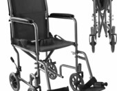PEPE Mobility Wózek inwalidzki składany, wąskie siedzisko 38 cm – zdjęcie 1
