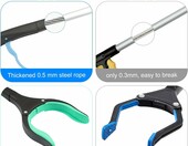 Chwytak do podnoszenia 109 cm, 2 szt., aluminiowy - pomoc dla seniorow – zdjęcie 4