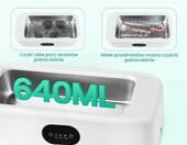 MXTIMWAN Myjka ultradzwiekowa 640 ml, 49 kHz, przenosna – zdjęcie 4