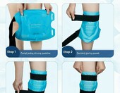 Comfytemp Żelowy okład na kolano, terapia zimnem i ciepłem 35x27 cm – zdjęcie 4