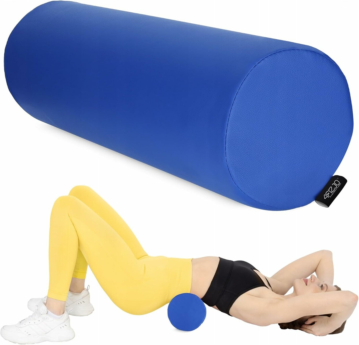 4FIZJO Wałek rehabilitacyjny 60x15 cm – kształtka do masażu, niebieski