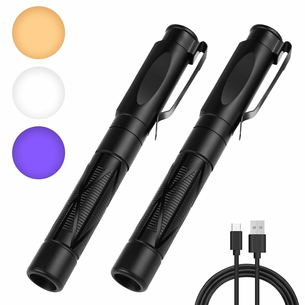 flintronic Latarka diagnostyczna LED 2 szt. z miernikiem zrenicy, ladowalna