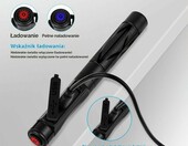 flintronic Latarka diagnostyczna LED 2 szt. z miernikiem zrenicy, ladowalna – zdjęcie 5