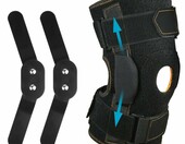 AOOWU Stabilizator kolana na zawiasach z otwartą rzepką, rozmiar L – zdjęcie 1
