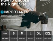 AOOWU Stabilizator kolana na zawiasach z otwartą rzepką, rozmiar L – zdjęcie 3