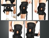 AOOWU Stabilizator kolana na zawiasach z otwartą rzepką, rozmiar L – zdjęcie 4