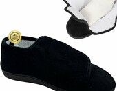 OrtoPrime Buty ortopedyczne pooperacyjne unisex, szerokie, czarne – zdjęcie 1