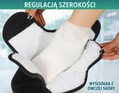 OrtoPrime Buty ortopedyczne pooperacyjne unisex, szerokie, czarne – zdjęcie 2