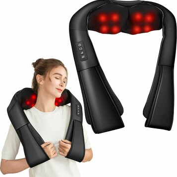Brelley Masazer do karku i pleców Shiatsu z funkcja grzania