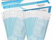 Behogan Torebki do sterylizacji autoklawowe 200 szt., 90x260 mm – zdjęcie 1