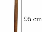 PEEWIT Laska inwalidzka drewniana, gięta, 95 cm, ciemny brąz – zdjęcie 5
