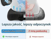 HOMCA Poduszka przeciwodlezynowa z pianki memory – na kosc ogonowa, czarna – zdjęcie 5