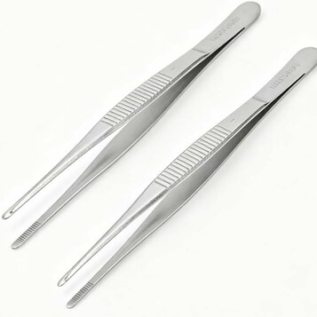 YUMILI Peseta chirurgiczna zabkowana 2 szt. – stal nierdzewna 304, 14 cm