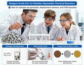 KXWDKJ Granulat cynku 99,9% czystosci, 20 mesh, 100 g – zdjęcie 5