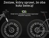 Odblaskowe reflektory na szprychy roweru VELMIA – zdjęcie 3