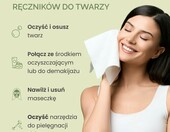 Jednorazowe ręczniki do twarzy PLANTIFIQUE – 100 sztuk – zdjęcie 2