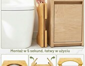 Bambusowy podnóżek toaletowy dla dorosłych – zdjęcie 4