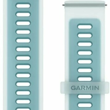 Garmin Pasek QuickFit 22 mm – biały kamień/turkusowy, srebrny osprzęt