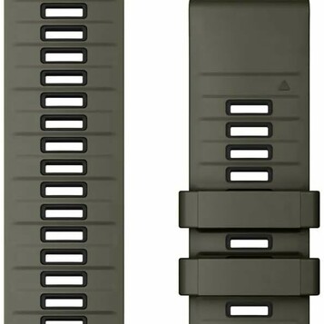 Garmin QuickFit 26 mm - silikonowy pasek do zegarka, oliwkowo-czarny