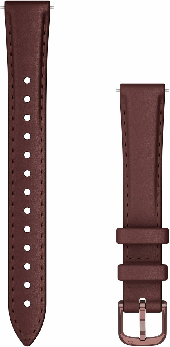 Garmin Lily 2 – pasek ze skóry morwowej, okucia ciemny brąz