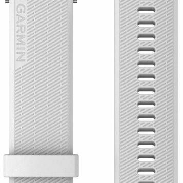 Garmin Quick Release 20 mm – pasek silikonowy, biały, srebrny osprzęt