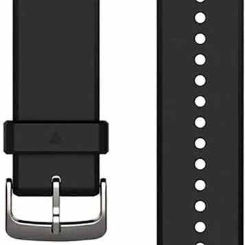 Garmin QuickFit 22 - zapasowy pasek silikonowy, czarno-srebrny