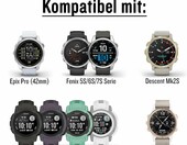 Garmin UltraFit 2 20 mm – pasek nylonowy do zegarka, czarny – zdjęcie 4