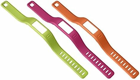 Garmin vívofit – zestaw 3 zapasowych pasków, pomarańczowy/różowy/zielony, L