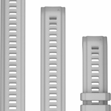 Garmin Pasek 20 mm – silikonowy jasnoszary, czarne okucia stalowe