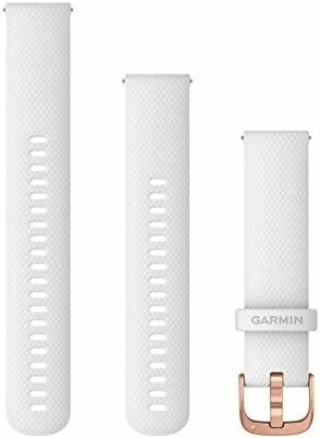Garmin Pasek Quick Release 20 mm – silikonowy biały, klamra różowe złoto