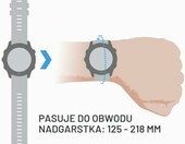Garmin Pasek Quick Release 20 mm – silikonowy biały, klamra różowe złoto – zdjęcie 4