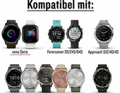 Garmin Pasek Quick Release 20 mm – silikonowy biały, klamra różowe złoto – zdjęcie 5