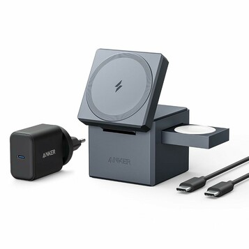 Anker MagSafe 3w1 kostka - składana ładowarka indukcyjna 15 W