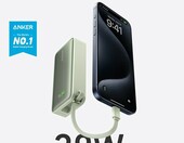 Anker Nano Powerbank 10000 mAh z wbudowanym kablem USB-C, zielony – zdjęcie 2