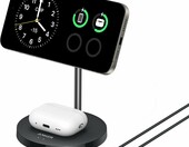 Anker MagGo stojak 2 w 1 ładowarka indukcyjna MagSafe 15 W, czarny – zdjęcie 2