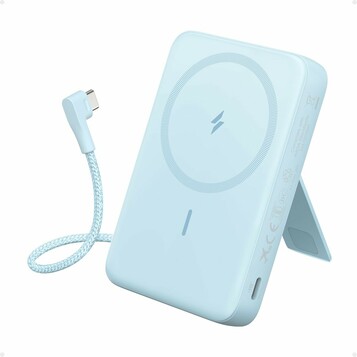 Anker Zolo magnetyczny powerbank 10000 mAh 30 W z podstawką, niebieski