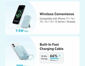 Anker Zolo magnetyczny powerbank 10000 mAh 30 W z podstawką, niebieski – zdjęcie 3