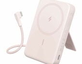 Anker Zolo magnetyczny powerbank 10000 mAh 30 W z podstawką, różowy – zdjęcie 1