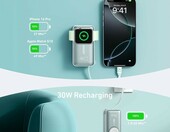 Anker MagGo Powerbank 10000 mAh z ładowarką Apple Watch, zielony – zdjęcie 3