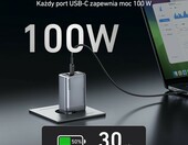 Anker Prime ładowarka sieciowa 100 W GaN, 3 porty, składana – zdjęcie 3