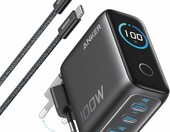 Anker ładowarka USB-C 100 W GaN z wyświetlaczem, ciemnoszara – zdjęcie 1