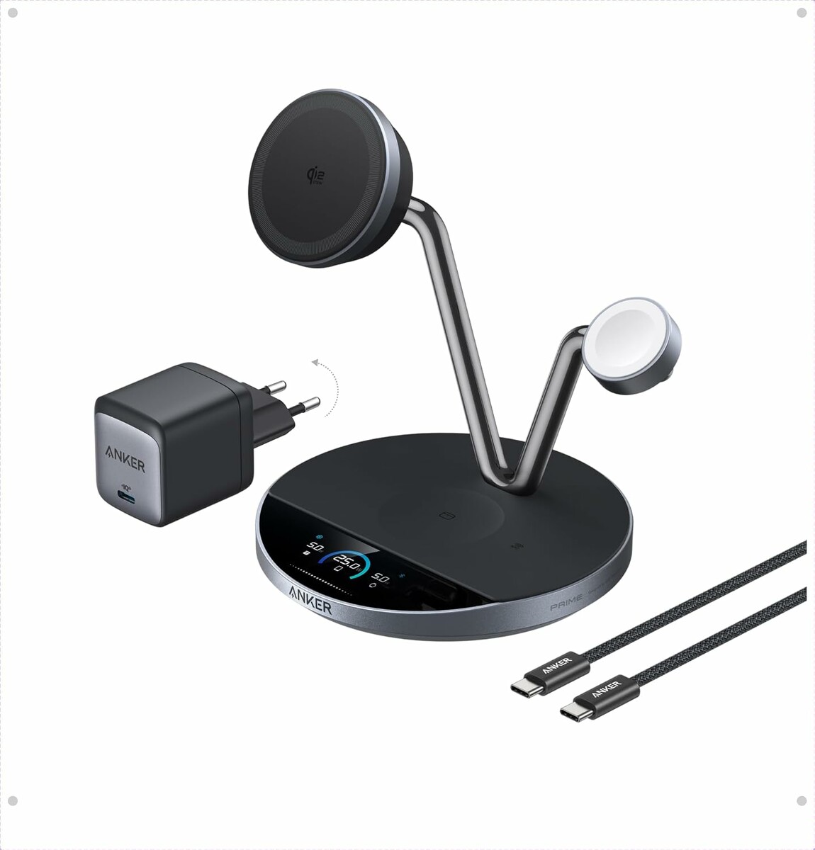 Anker Prime MagSafe 3w1 Qi2 25 W - ładowarka z aktywnym chłodzeniem