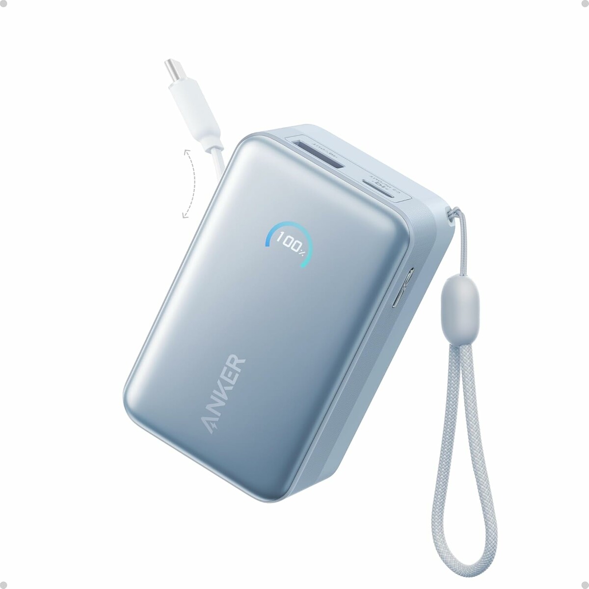 Anker Nano Powerbank 10000 mAh ze zwijanym kablem USB-C 45 W