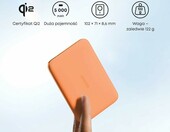 Anker Nano magnetyczny powerbank 5000 mAh Qi2 15 W, pomarańczowy – zdjęcie 4