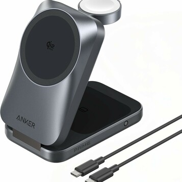 Anker Prime MagSafe 3w1 składana - ładowarka Qi2 25 W z cichym chłodzeniem